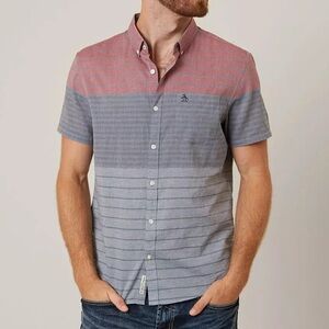 Penguin Color Blocked Short Sleeve Shirt